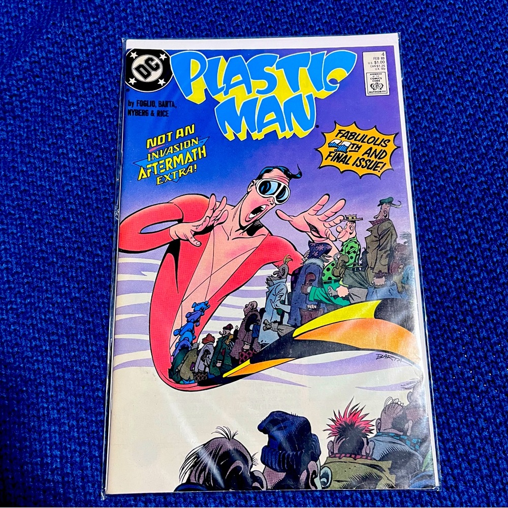 PLASTIC MAN ISSUE 4 1989 DC COMIC BOOK